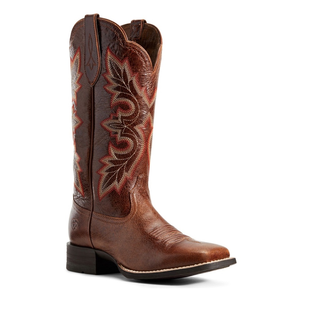 ARIAT WOMEN'S BREAKOUT RUSTIC WESTERN BOOTS - WIDE SQUARE TOE